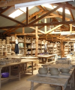Clay drying area